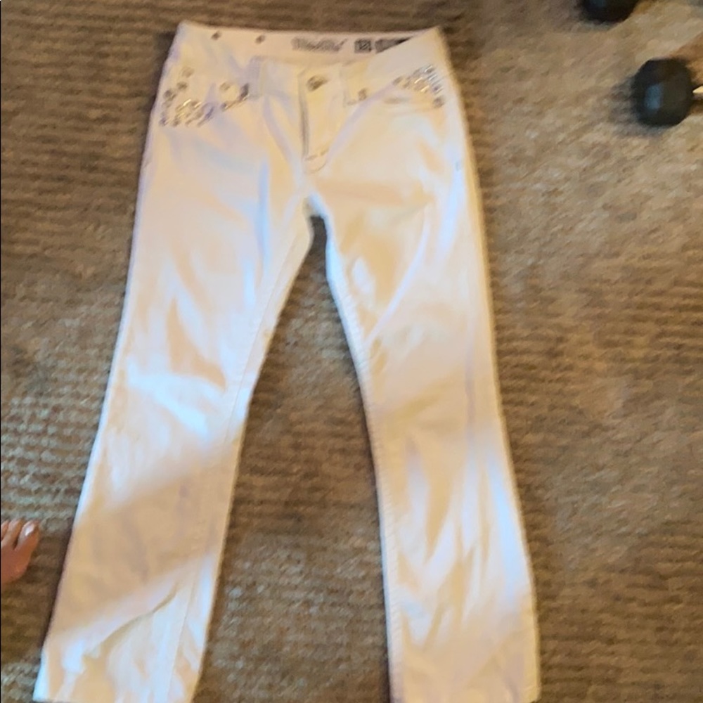 White Miss Me Jeans